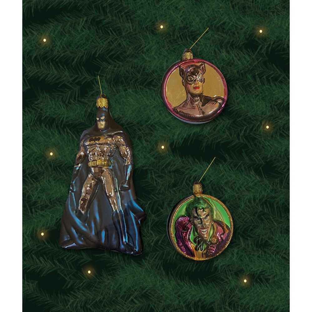 Vintage Kurt S Adler Batman Ornament Set